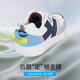Dr. Jiang's spring toddler shoes for boys and girls, no need to tie laces, knob button baby sneakers, m/grey/blue 29, foot length is about 17.5-18.1