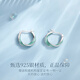 Lao Fengxiang S925 sterling silver earrings for women, Mobius high-end ear jewelry, anniversary birthday gift for girlfriend and wife, Mobius* brand gift box (local warehouse/next day delivery)