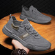 Cloth shoes men's summer breathable soft sole lightweight work shoes one-leg canvas shoes non-slip wear-resistant men's casual shoes T07 gray 40