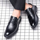 PULIWEI leather shoes men's 2024 autumn new business shoes formal leather shoes cowhide men's leather shoes formal shoes British men's shoes black 42