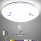 Micro-LED ceiling lamp round remote control atmospheric living room lamp modern simple bedroom lamp balcony lamp restaurant lighting 40 cm in diameter white light 48 watts Camellia style