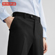 Jingdong-made trousers men's business casual trousers straight-leg high-elastic formal men's trousers four seasons black 33