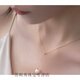 Shantou Lincun Gold Store Model 18 Gold Plated Pearl Necklace 2025 New Tassel Single Pendant Light Luxury Niche Clavicle Chain Pullable Adjustable