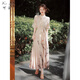 Keyin Horse Face Skirt Full Set New Chinese Style Dress 2025 New Autumn Suit Women's National Style Improved Cheongsam Long Skirt 5315 Top + Skirt XL