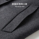 Shanshan Woolen Coat Men's Autumn and Winter Sheep Wool Thickened Warm Business Commuting Mid-Length Stiff Lapel Coat