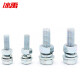 Bingyu BYly-708.8 grade GB5783 blue and white zinc external hexagonal bolt flat spring washer nut full tooth four combination screw M16*50 (10 sets)