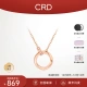 [Spot Flash] CRD Kelaidi 18K Gold Diamond Necklace Mobius Ring Women's Color Gold Pendant Rose Gold Necklace Gift Girls 18K Gold Diamond Necklace