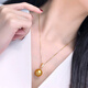 Nanxi selected thick gold 18k gold South African diamond South Sea gold beads pearl pendant single seawater pearl necklace for women Philippine thick gold beads + 18k gold chain 13-14mm basically flawless