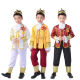 Yaosheng [Quality Selection] Christmas Children's Cinderella Fairy Tale European Palace Performance Costume Stepmother Guard Angel Wine Red Vest Prince 9085-94cm