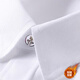LUOBOBEIBEI children's shirt white boys' long-sleeved shirt table New Year's greetings school style plus velvet white 170