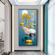 
Xiao Lulin Light luxury entrance decoration painting New Chinese style entrance painting Aisle corridor corridor mural Nordic abstract elk hanging painting Crystal porcelain painting 14088 Home and Fugui Crystal porcelain painting 100*200 cool black (customized size)