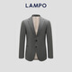 Blue Leopard (LAMPO) high-end business series 130 S all-season commuting formal men's wool suit suit top medium gray medium gray 50 (175/100) C