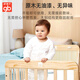 Goodbaby (gb) crib spliced large bed solid wood baby newborn multi-functional pine children's bed spliced wooden bed MC283 283 bed + 5CM mattress