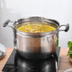 Rice steamer, stainless steel small steamer, one layer, single layer, household rice steamer, steamer, soup, water-proof, dual-purpose, extra thick type (suitable for 2-3 people) 24cm