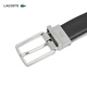 
LACOSTE French Crocodile Accessories Men's Metal Logo Buckle Versatile Belt Belt RC4002 672/Black/Naval Blue 100cm