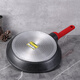 Kochen Dahuang Kochking King Kochen Dahuang Bratpfanne Maifanshi Flacher Boden Nicht-Stick-Pfanne Haushalte Multifunktions-V-förmige Bratpfanne gebratene Eier gebratene Steak Pfannkuchen 26 24 cm kleine V Frittingpfanne