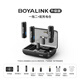 BOYA LINK Wireless Lavalier Microphone One-to-two Little Bee mobile phone live broadcast short video collection and recording noise reduction microphone small black box Apple Universal Link Professional model black one-to-two + charging box