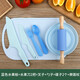 XIAO TIAN LAI children's knife set does not hurt hands, safe fruit knife, children's special plastic knife, cooking kitchen tools, kitchen utensils, blue fruit board, fruit knife, 2 forks, spoons, plates, 2 rolling pins