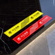 Cui Zhixing Beware of Steps Floor Stickers Beware of Sliding Floor Signs Customized Thickened Frosted PVC Waterproof and Anti-Slip Step Warning Stickers Warm Tips Beware of Steps Stickers Coffee Color Be Careful of Steps x 2 sheets 60x10cm