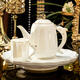NINE CRANES Creative Jingdezhen Tea Set Light Luxury High-end Housewarming Gift New Home Cup Ceramic Kettle Living Room Hospitality Water Set 8-piece High-end Gift Box
