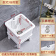 Wash mop pool square balcony bathroom small ceramic floor basin mop household water mop pool automatic drainer 35 cm Taiwan controlled drain basket to prevent clogging