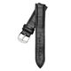 Anglang universal genuine leather watch strap for men and women with pin buckle cowhide waterproof and wear-resistant watch chain genuine leather black belt (tool and ear needle) watch strap head width men's 20mm