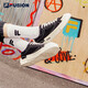 FILA FUSION men's shoes POP canvas shoes trendy brand men's trendy sneakers street shooting sports casual shoes for men black-BK 41