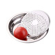 Peizhou dumpling plate stainless steel tray round plate dumpling plate household drain plate dumpling plate creative multi-purpose plate flat plate round flat plate thickened 30cm