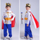 Yaosheng [Quality Selection] Christmas Children's Cinderella Fairy Tale European Palace Performance Costume Stepmother Guard Angel Wine Red Vest Prince 9085-94cm