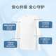 Jingdong-made long-sleeved t-shirt men's 5A antibacterial Xinjiang cotton round-neck clothes men's bottoming shirt white L