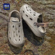 Hailan House HLA Sandals Men's Outdoor Crocs Beach Slippers HAALXM2DBK047 Khaki 42/43 (double code)