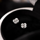 BJYLS999 Pure Silver Rose Flower Stud Earrings for Women with Ear Holes, Pure Silver Earrings, Allergy-Free, No-Pick Earrings Gift for Women, 999 Pure Silver Rose Gold (Earring Stud Type)