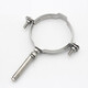 Maixinyi 304 stainless steel expansion elevator 110 pipe clamp 75 seat clamp 160 hoop PVC50 lantern clamp steel pipe fixed 304 89 (range 85-89mm)