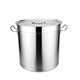 Hongfu commercial stainless steel bucket, stainless steel soup bucket with lid, large capacity thickened large soup pot, water storage bucket, oil bucket, 20*20 extra thick soup bucket with lid
