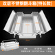 MYTEC stainless steel tool box three-layer folding storage box multi-functional industrial-grade suitcase electrician hardware storage box stainless steel tool box 530mm double layer