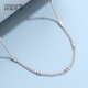Misu pt950 platinum necklace women's Chopard inter-chain column chain diamond-shaped platinum sweater chain Christmas O-shaped length 41cm weight 2.3-2.5g