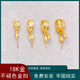 Guanpu Pavilion Fat Dong Lai's same style 18k gold pendant buckle jade jade pendant gold Hetian jade Au750 gold can be mini style