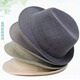 Middle-aged and elderly spring and summer top men's spring and autumn British jazz hat cloth hat spring elderly gentleman hat men dark gray 57 cm