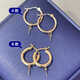 Beiyou 18K gold earring accessories can be hung with pendants and easy to remove. Women’s DIY empty support fashion earrings are versatile. Type A (18K gold earrings) weighs about 1g.