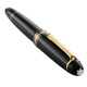Montblanc (MONTBLANC) Meisterstück series classic signature pen high-end fountain pen ink pen business gift set 146 luxury gold-plated 13660F 1 piece