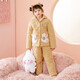 Fenton children's pajamas anti-static quilted parent-child 250g autumn and winter lapel warm velvet girls home clothes Q9J2470328