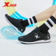 Xtep men's casual shoes, sports shoes, urban casual fashion, retro, simple and comfortable men's shoes 881419329663 black size 42