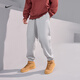 Nike (NIKE) official men's fleece trousers and sweatpants knitted loose casual embroidered personality soft DX1365 063 color dark gray/white XL