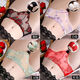 Sexy and interesting underwear for women thongs in the same room, open crotch and reveal their vaginas, and convenient sex supplies to stimulate lace perspective sexy and seductive three-point women's hole-opening underwear to avoid sleeping 838 bean paste L