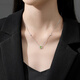 Muye natural colored gem 925 silver natural colored gemstone peridot necklace peridot necklace original design peridot necklace