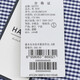 HAZZYS men's summer shirt men's seersucker refreshing plaid short-sleeved shirt men's ATCZK1BBF51