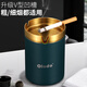 Oral multi-size copper ashtray thickened stainless steel funnel ashtray creative windproof artifact car ashtray portable high-end ashtray Luffy joint model retro green gold thick steel 2mm