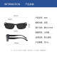 Leimi polarized sunglasses for men, color-changing sunglasses for driving, driving mirror for men, day and night, anti-high beam mirror, black frame, black gray film [most buyers choose]