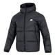 Nike men's down jacket, winter sportswear, running, fitness, windproof and casual outdoor cold-proof and warm hooded jacket, DV1132-010/black 695 hooded/85% gray duck down S, recommended 100-120Jin [Jin equals 0.5 kg]