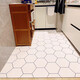 Kitchen floor mat is waterproof and oil-proof, large area can be cut and scrubbed for home use, PVC non-slip, full balcony, entrance hall, 200*300 cm, Champagne Reunion